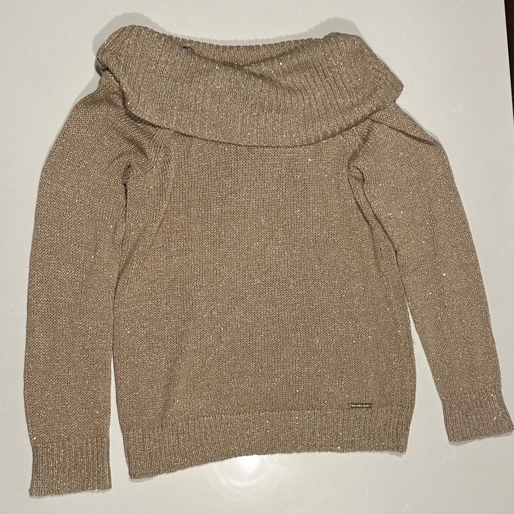Michael Kors Gold shimmer Sweater - long sleeve medium